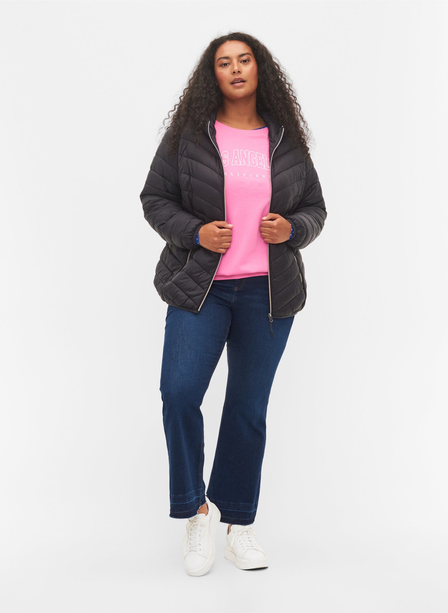 Zizzi Sally Lightweight Jacket in Black