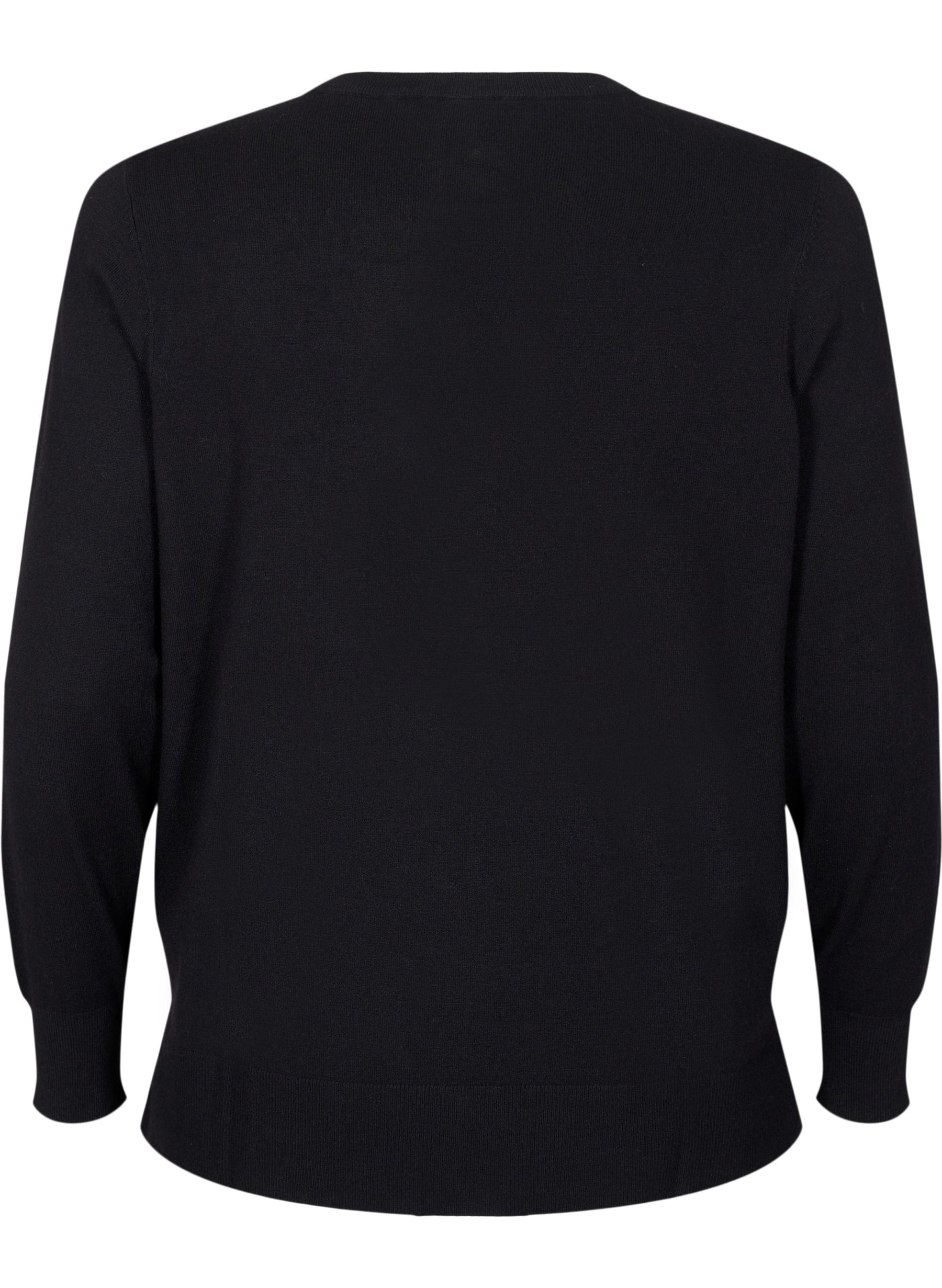 Zizzi Ella Soft Knit Jumper in Black