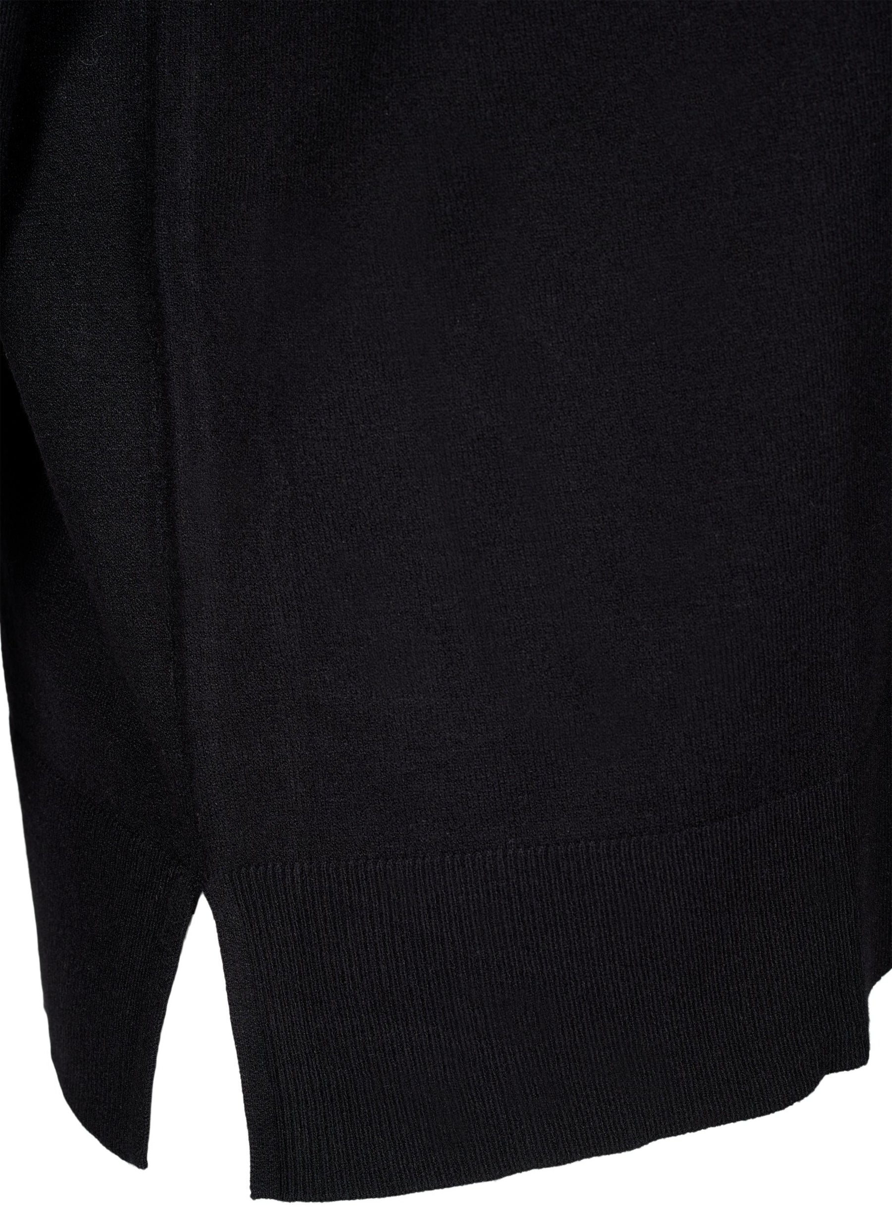 Zizzi Ella Soft Knit Jumper in Black