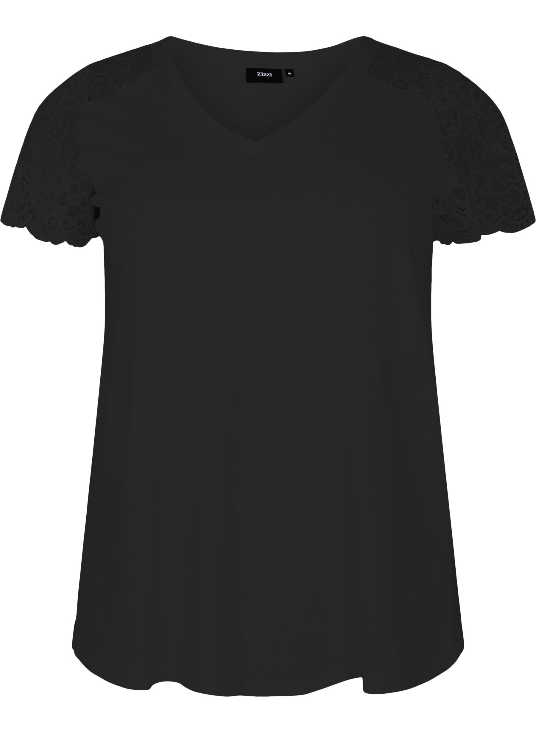 Zizzi Brynn T-Shirt in Black