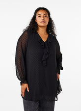 Zizzi Silvia Tunic in Black