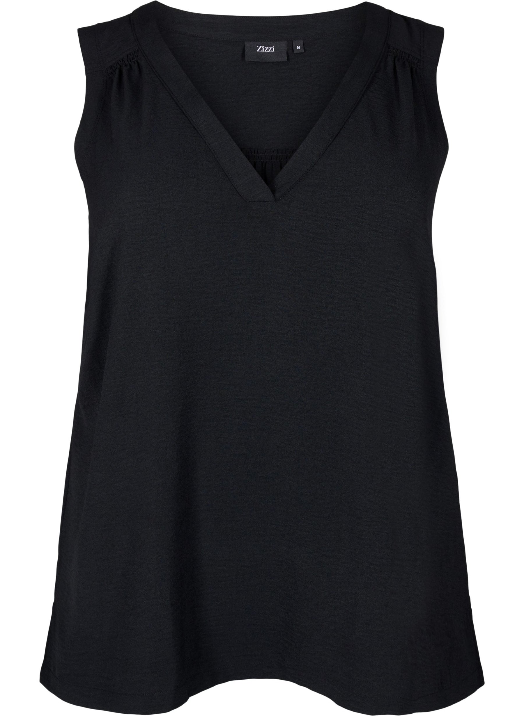 Zizzi Fiffa Sleeveless Top in Black