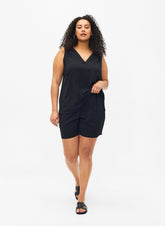 Zizzi Fiffa Sleeveless Top in Black