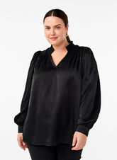 Zizzi Mallica Blouse in Black