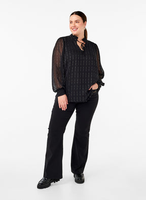 Zizzi Maura Blouse in Black