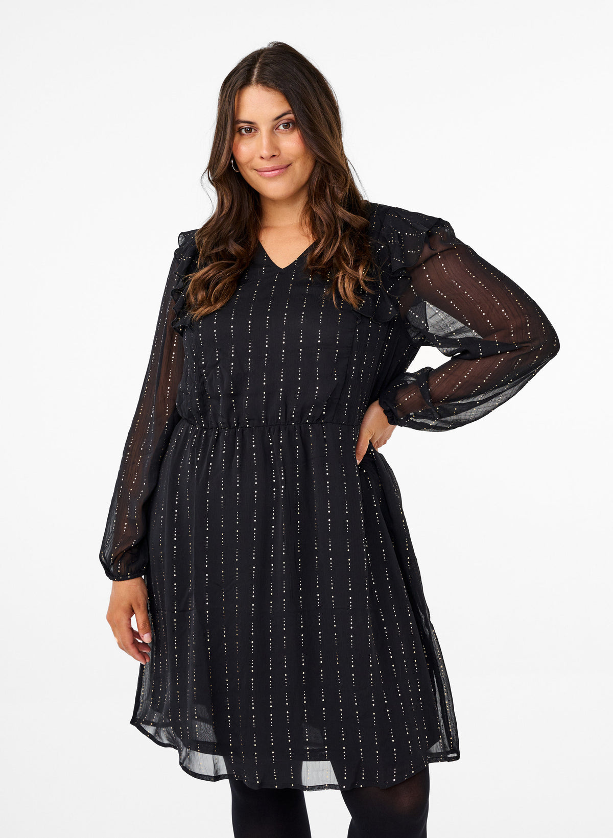 Zizzi Maura Dress in Black