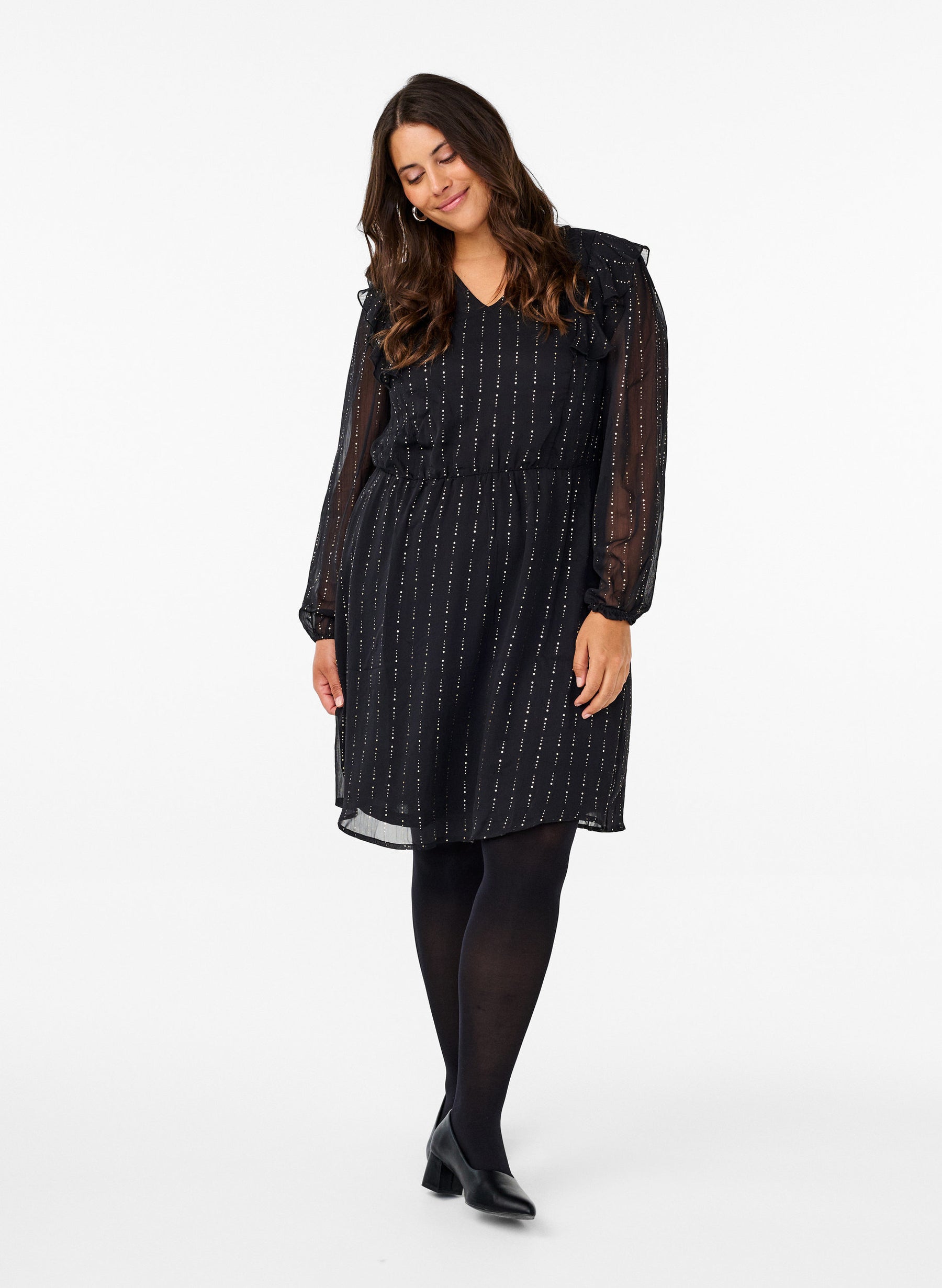 Zizzi Maura Dress in Black