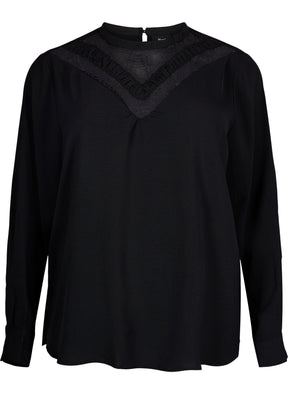 Zizzi Kamma Blouse in Black