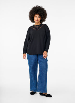 Zizzi Kamma Blouse in Black