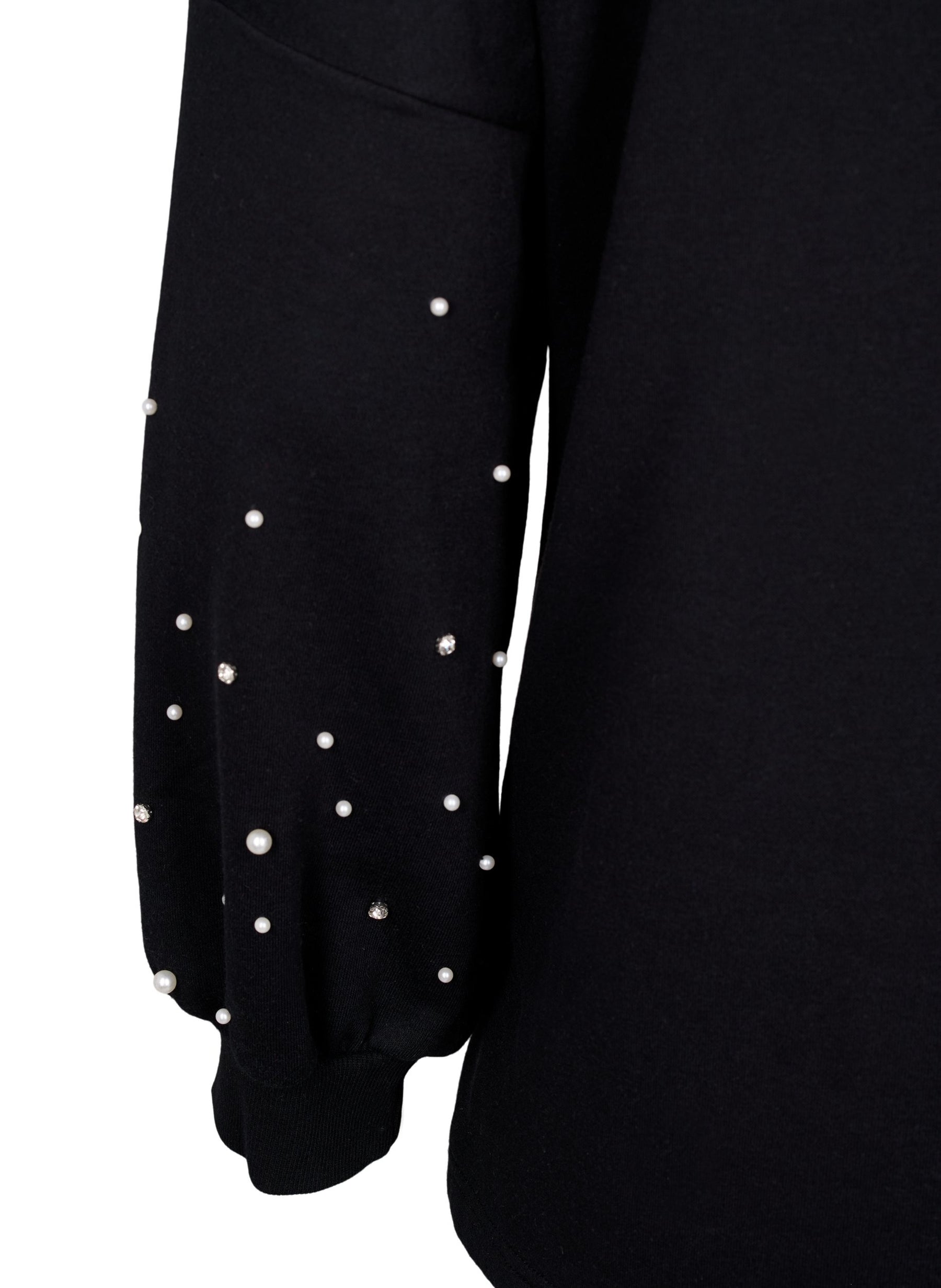 Zizzi Marissa Pearl Sweater in Black