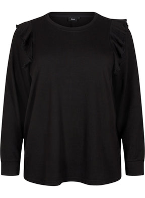 Zizzi Lucca Top in Black