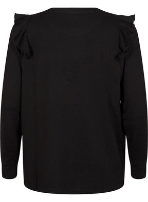 Zizzi Lucca Top in Black