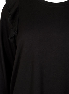 Zizzi Lucca Top in Black