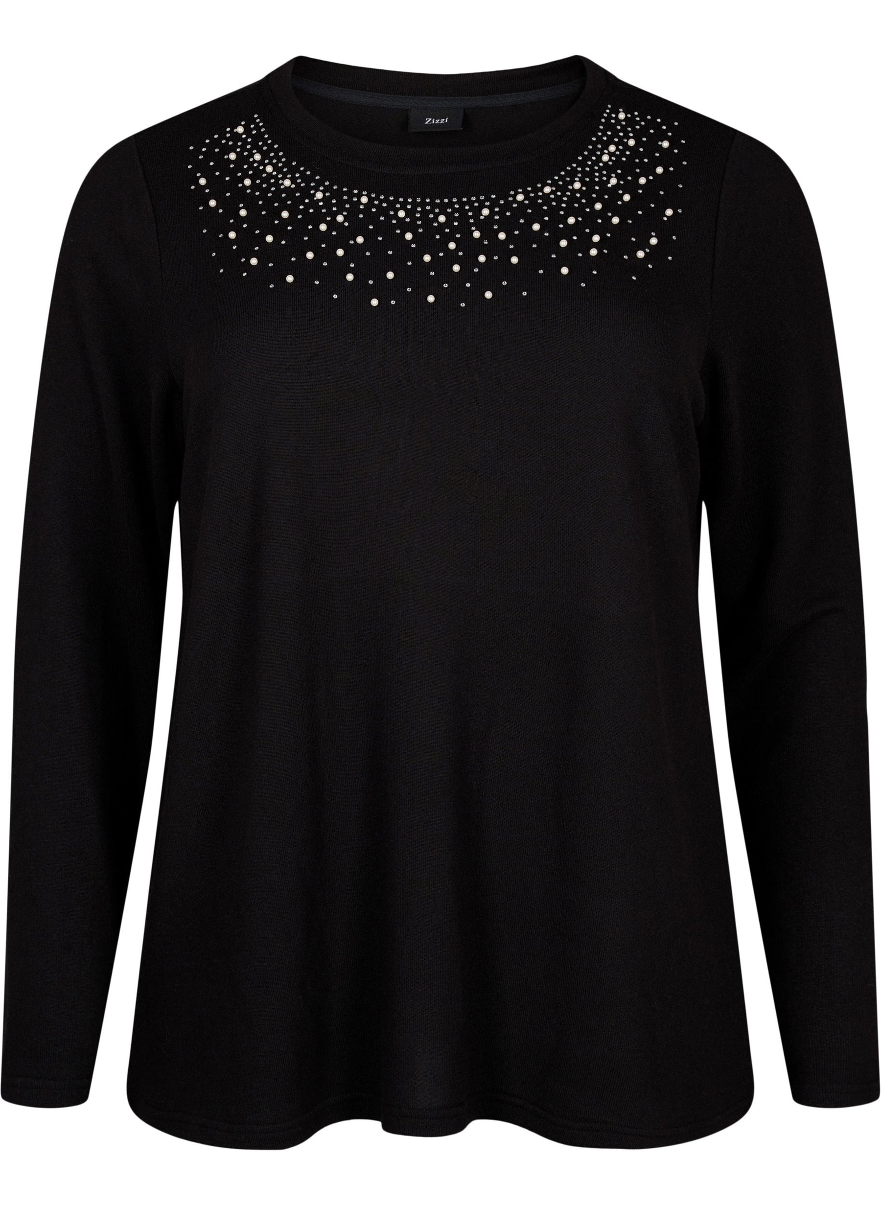 Zizzi Lucca Jumper in Black