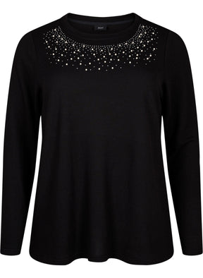 Zizzi Lucca Jumper in Black