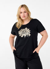 Zizzi Vebba T-Shirt in Black