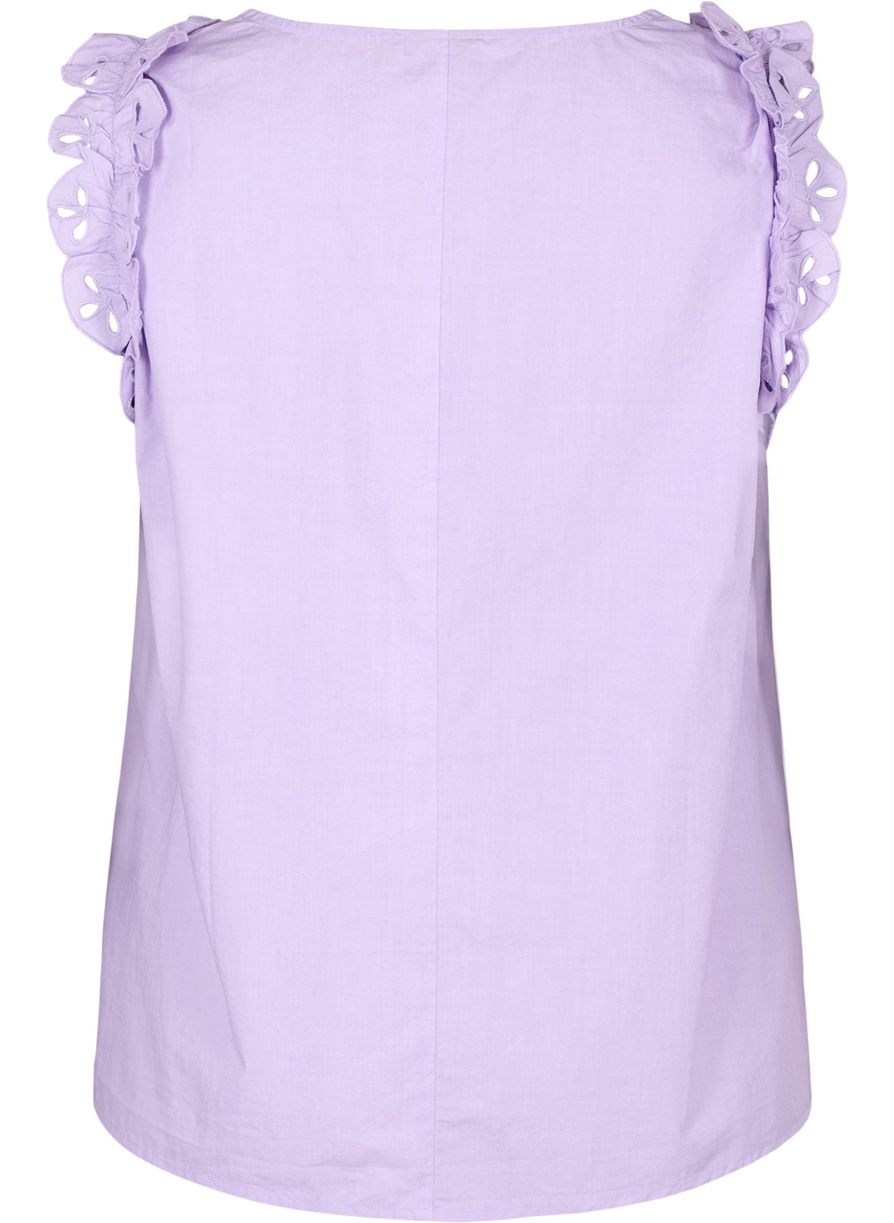 Zizzi Luka Sleeveless Top in Purple