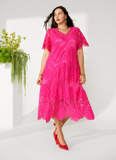 Zizzi Rilli Dress in Pink