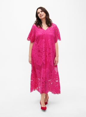 Zizzi Rilli Dress in Pink