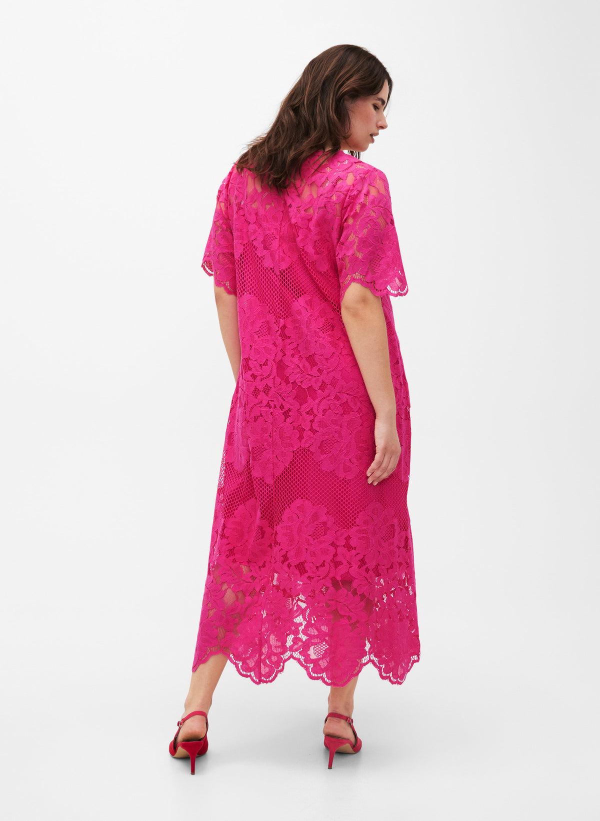 Zizzi Rilli Dress in Pink