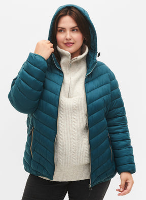 Zizzi Sally Lightweight Jacket in Teal