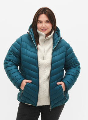 Zizzi Sally Lightweight Jacket in Teal