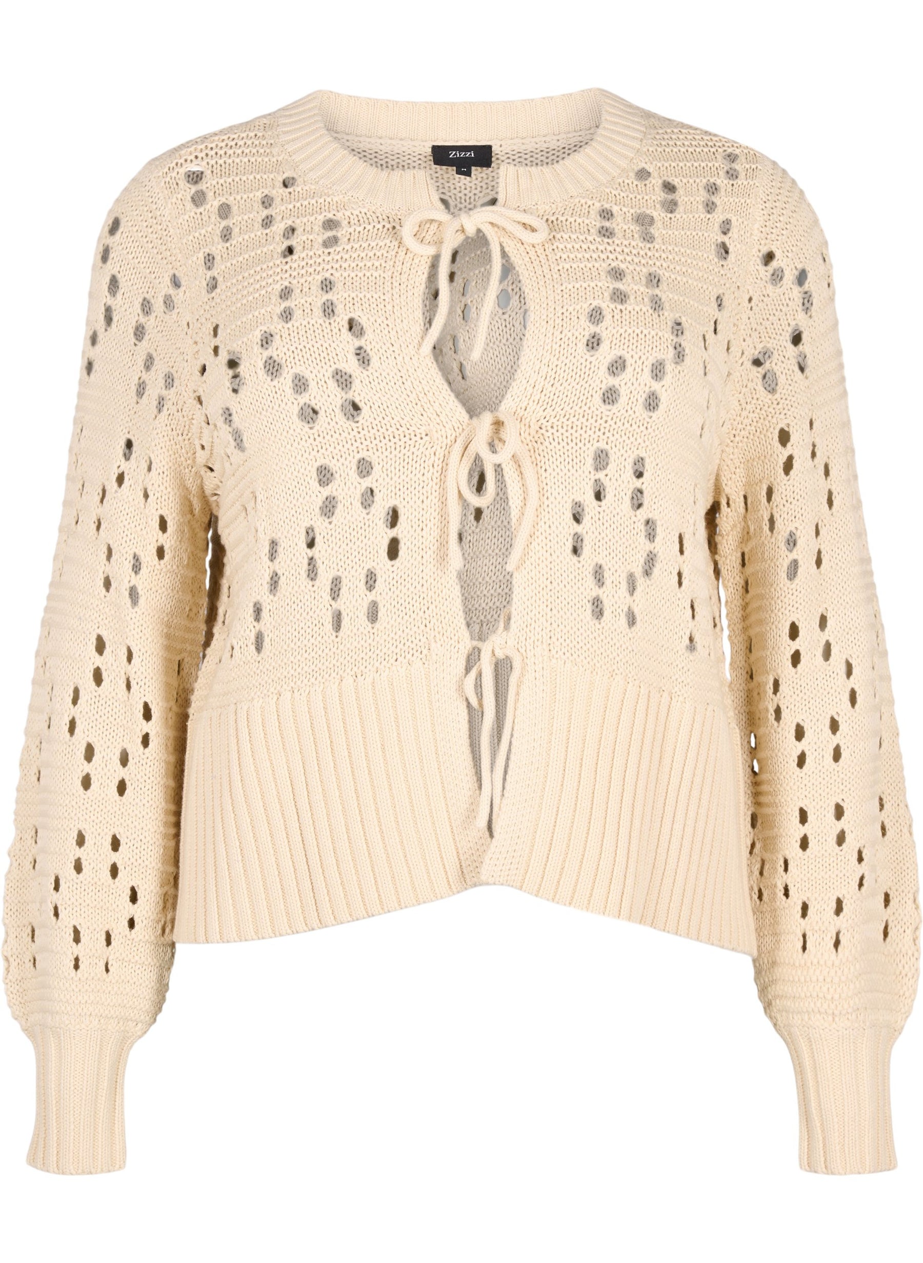 Zizzi Daisy Cardigan in Beige