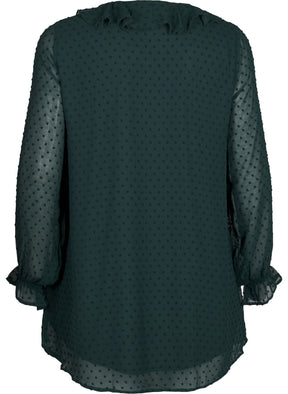 Zizzi Silvia Tunic in Green