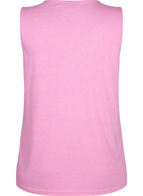 Zizzi Mel Vest in Pink