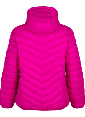 Zizzi Sally Lightweight Jacket in Fuchsia