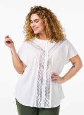 Zizzi Elna Blouse in White