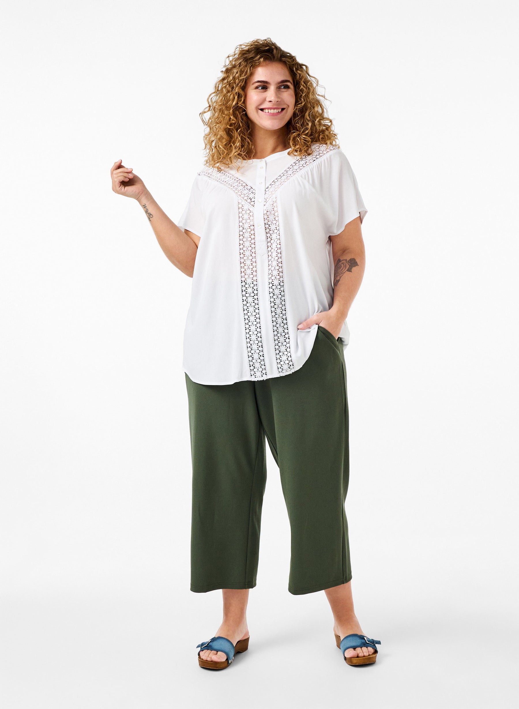 Zizzi Elna Blouse in White