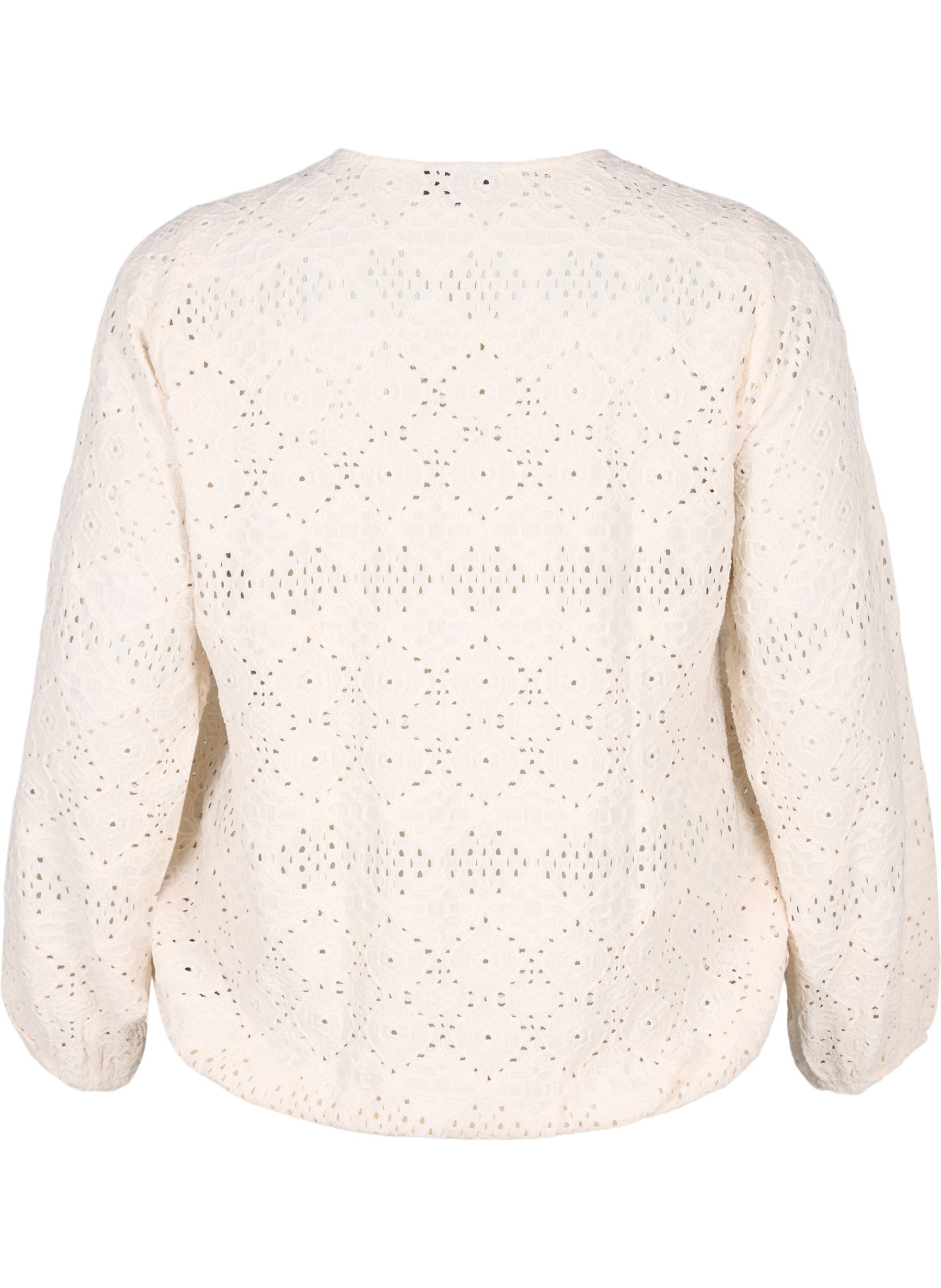 Zizzi Lisa Blouse in Cream