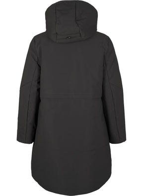 Zizzi Willa Coat in Black