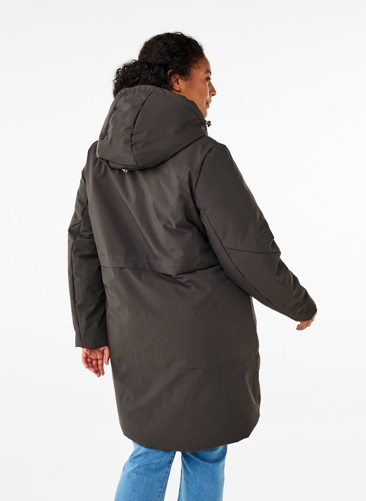 Zizzi Willa Coat in Black