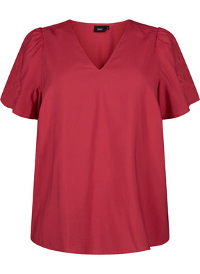 Zizzi Laru Blouse in Red