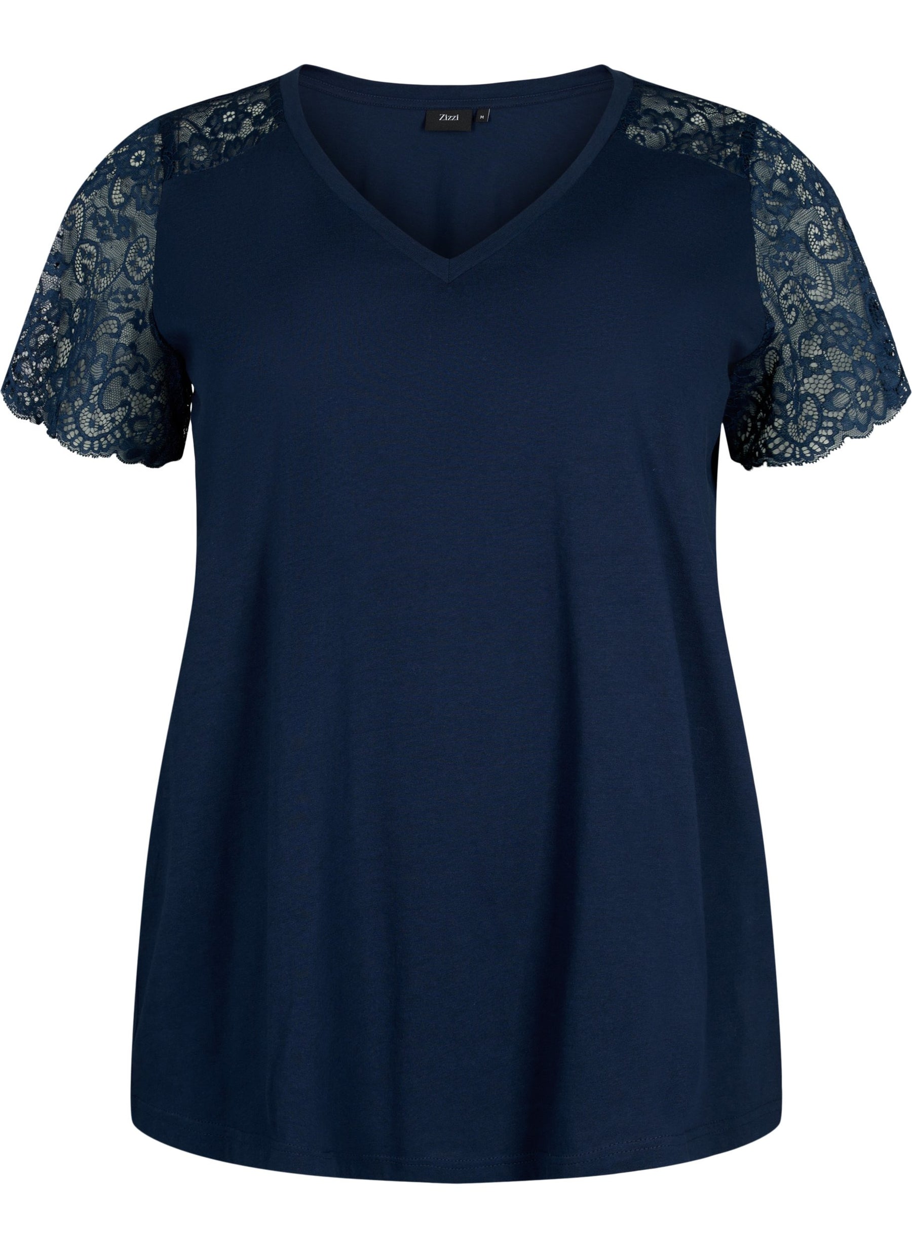 Zizzi Brynn T-Shirt in Navy