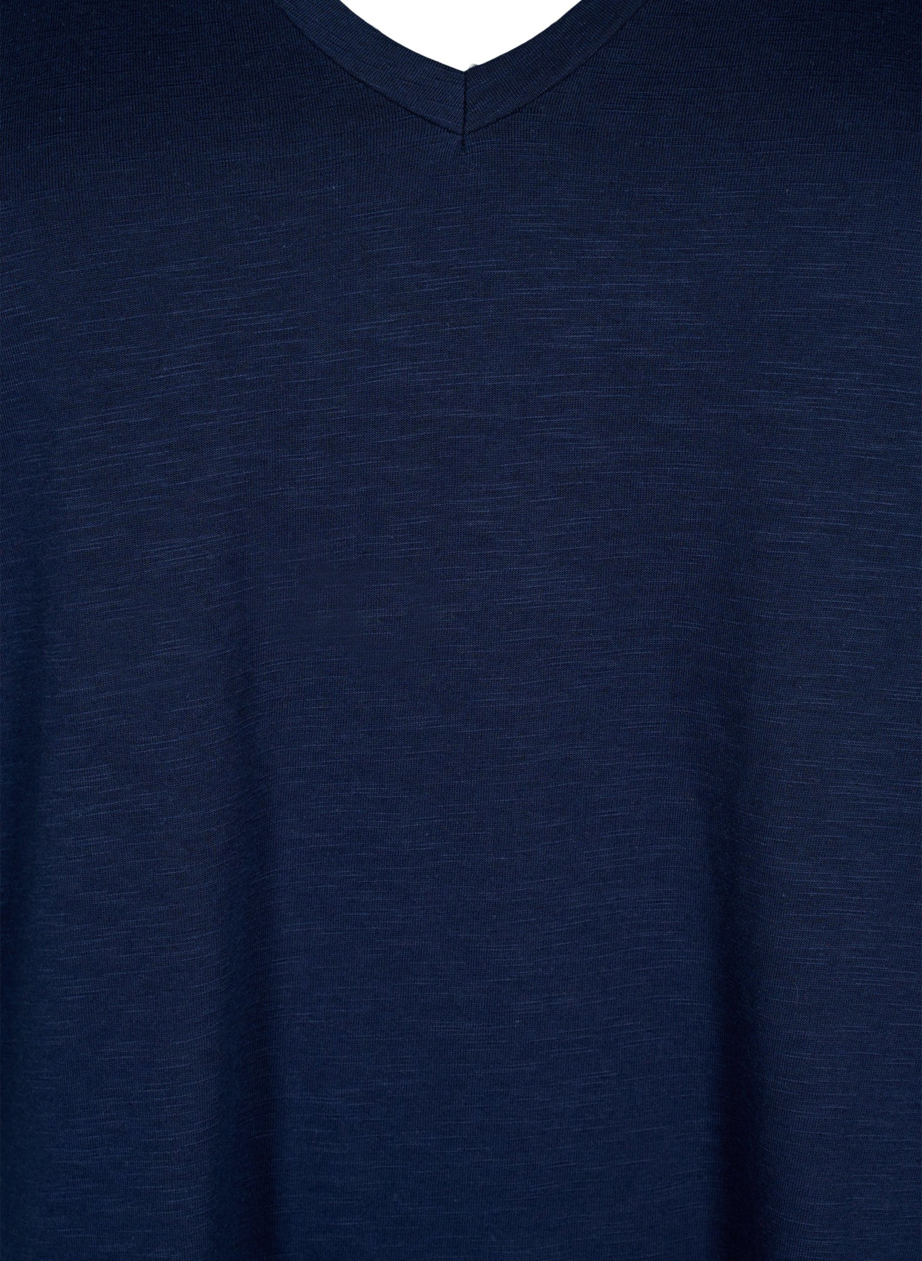 Zizzi Brea T-Shirt in Navy