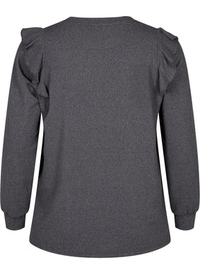 Zizzi Lucca Top in Grey