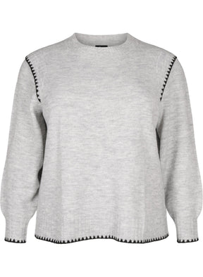 Zizzi Ziggi Jumper in Grey