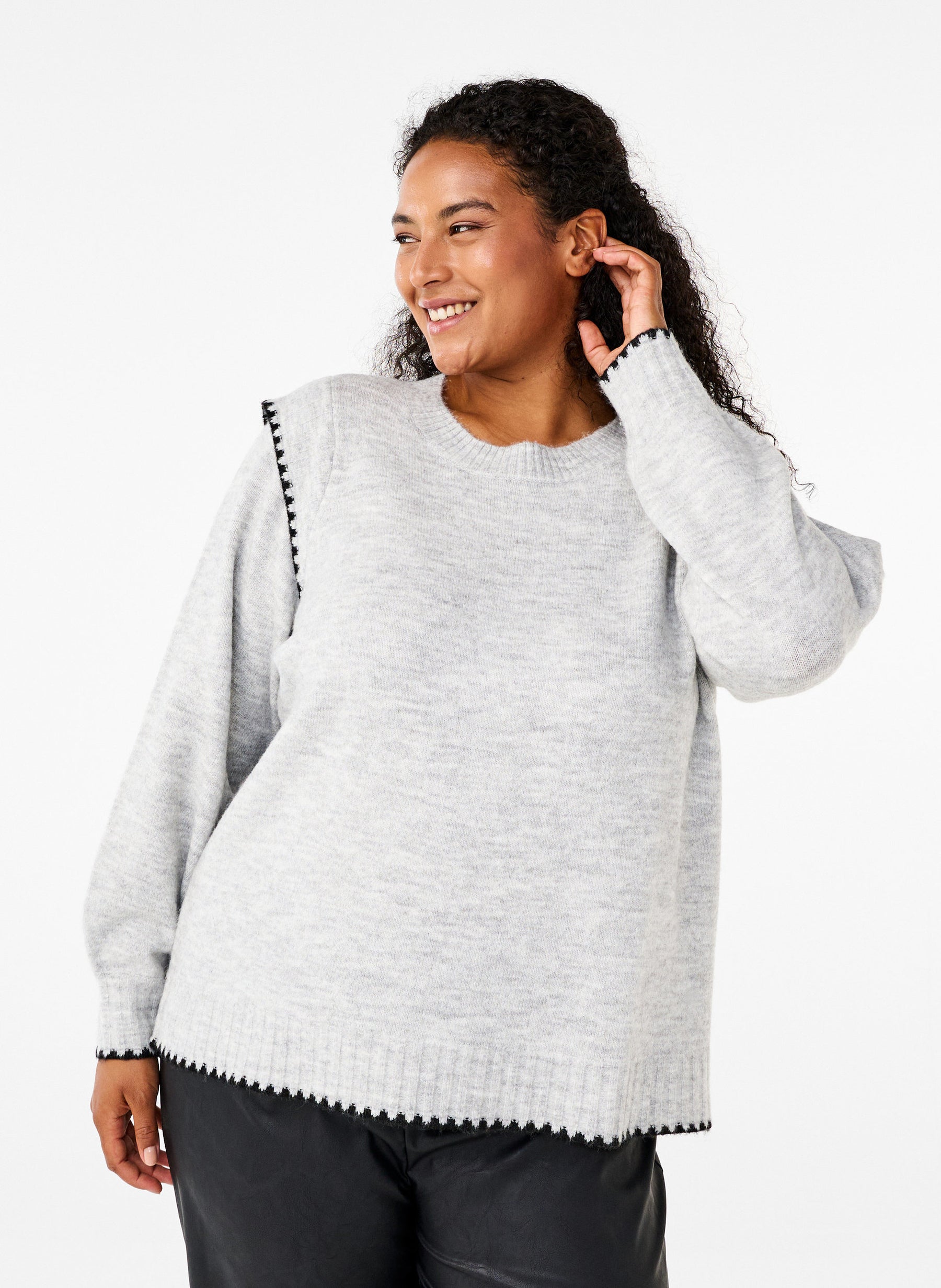 Zizzi Ziggi Jumper in Grey