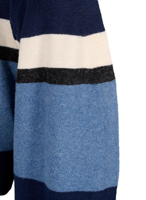 Zizzi Sunny Cardigan in Blue Stripe