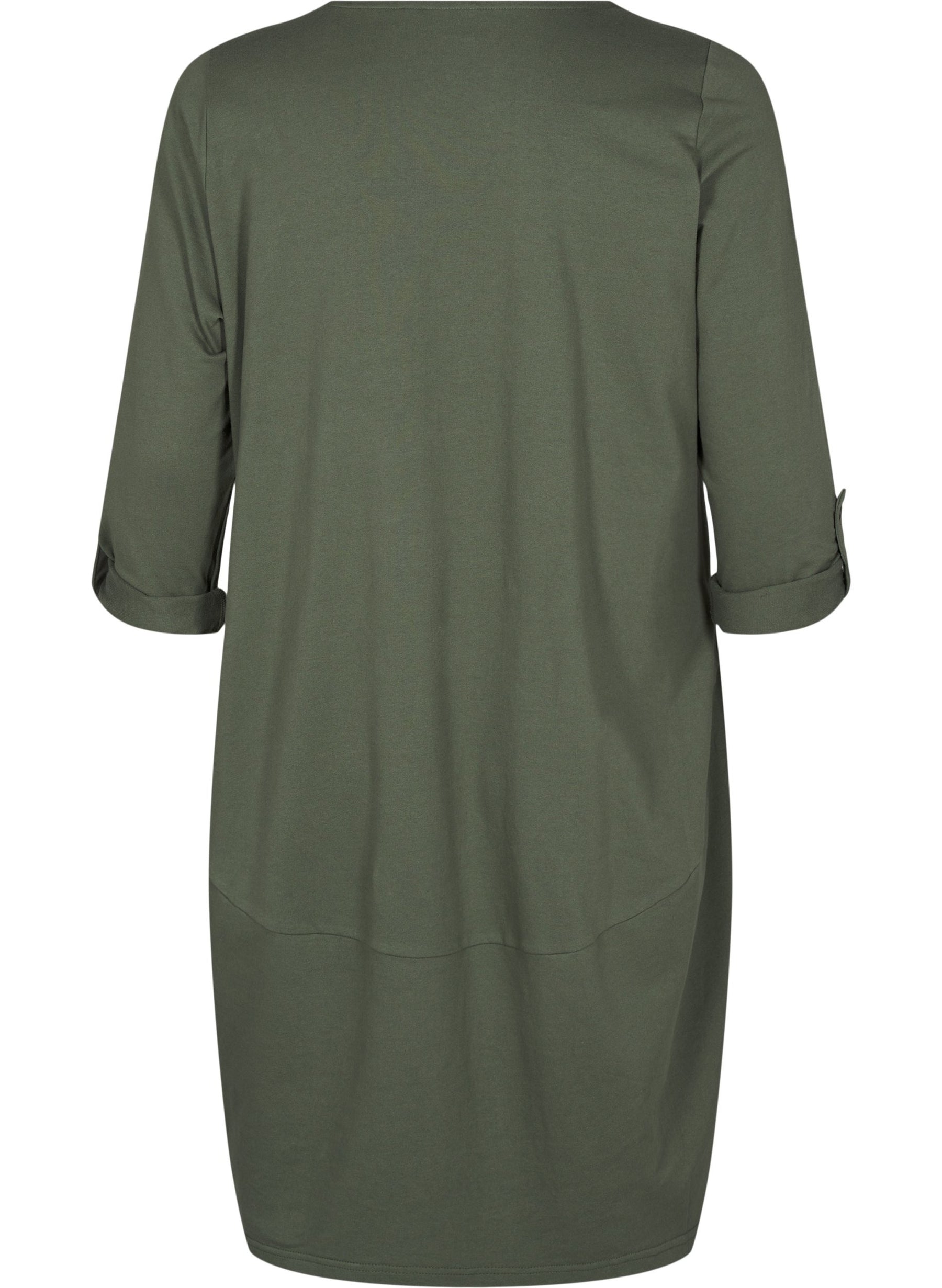 Zizzi Anita Dress in Green