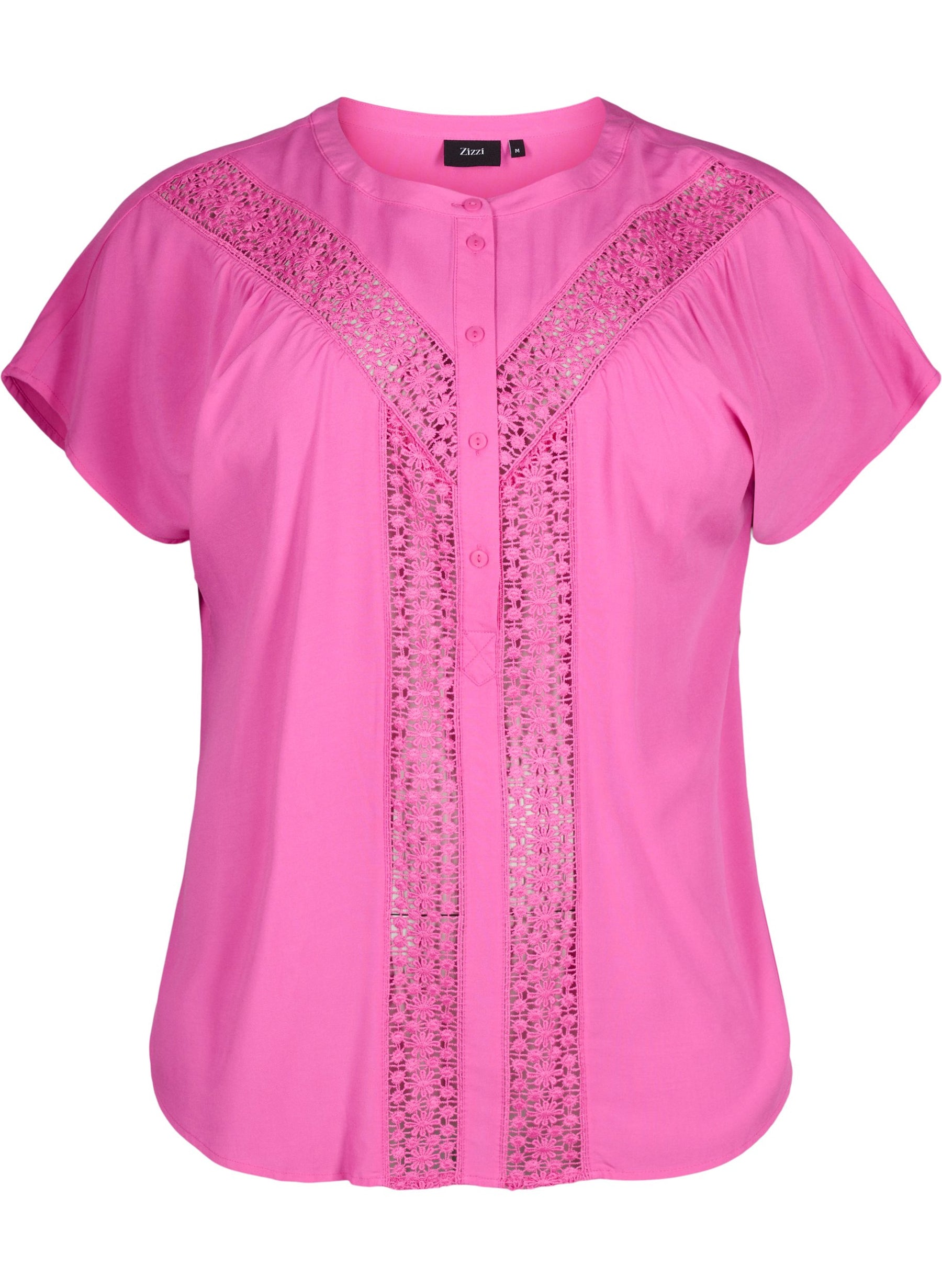 Zizzi Elna Blouse in Pink