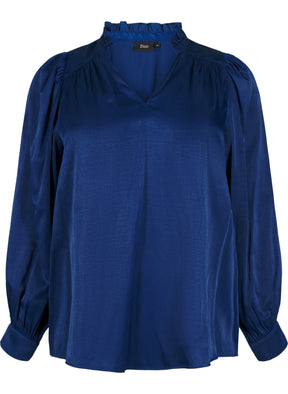 Zizzi Mallica Blouse in Blue