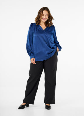 Zizzi Mallica Blouse in Blue