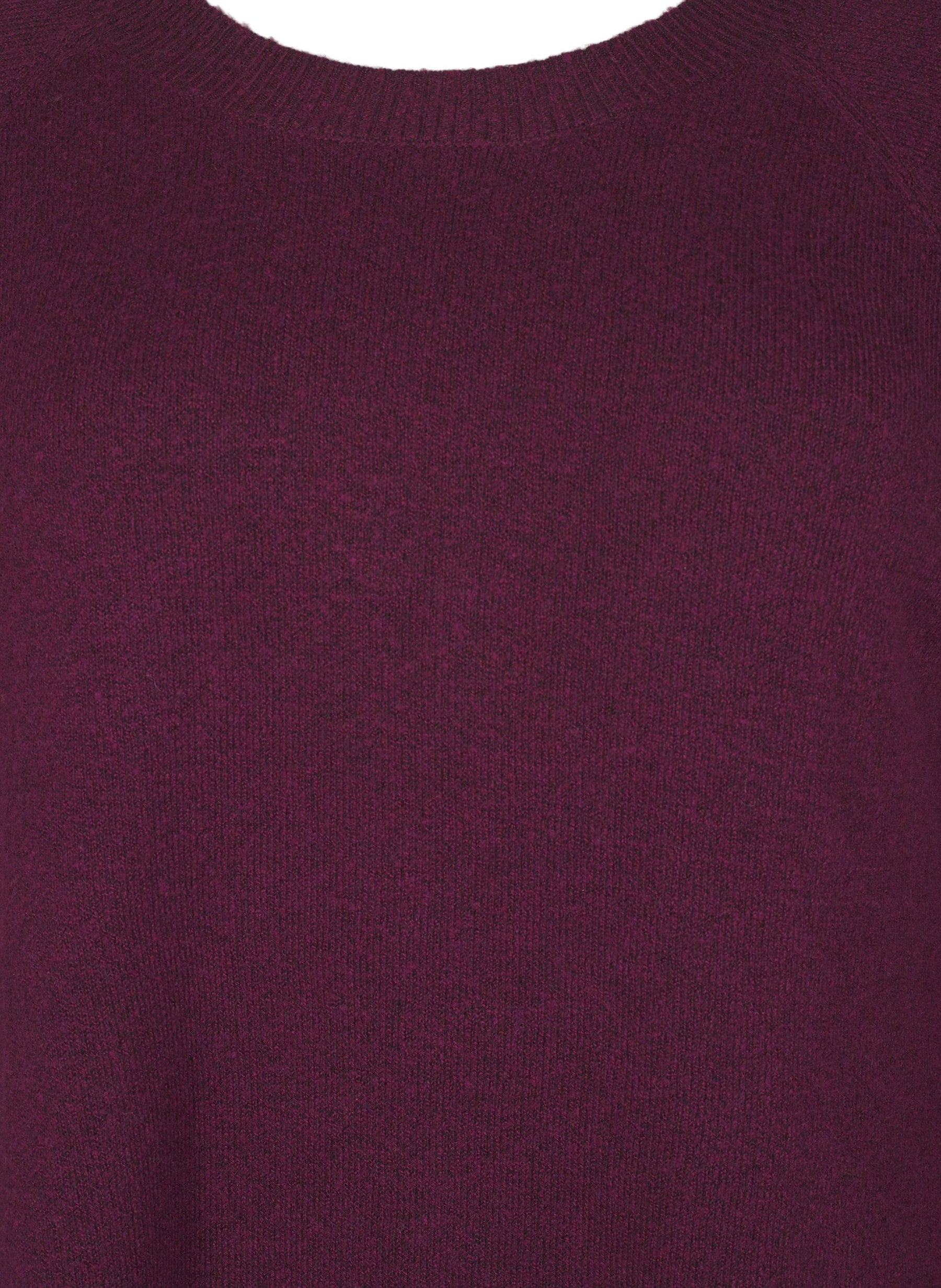 Zizzi Sunny Pearl Button Jumper in Purple