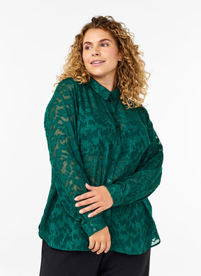 Zizzi Denita Shirt in Green