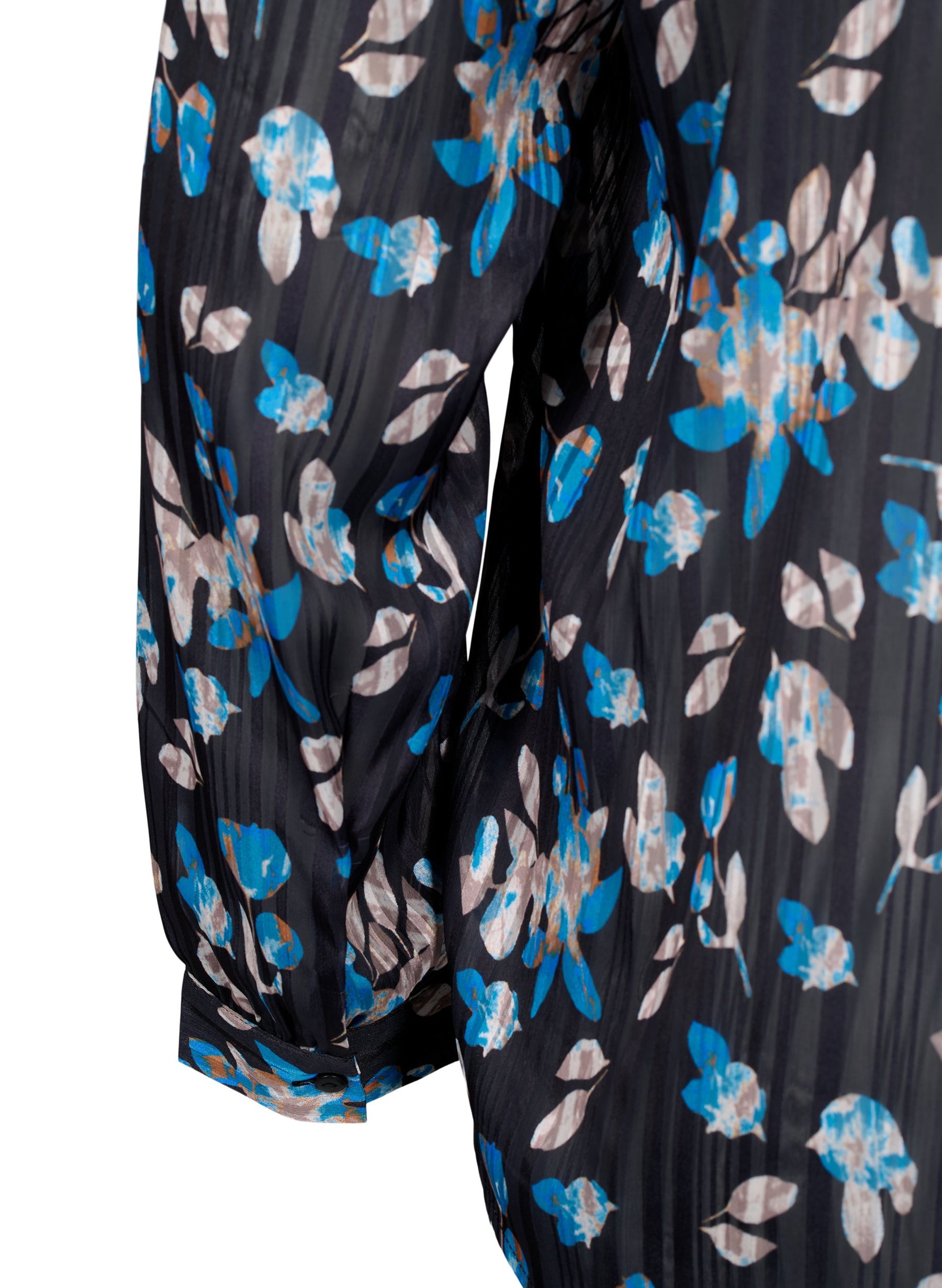 Zizzi Lucy Shirt in Blue Flower