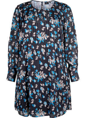 Zizzi Lucy Blue Floral Dress